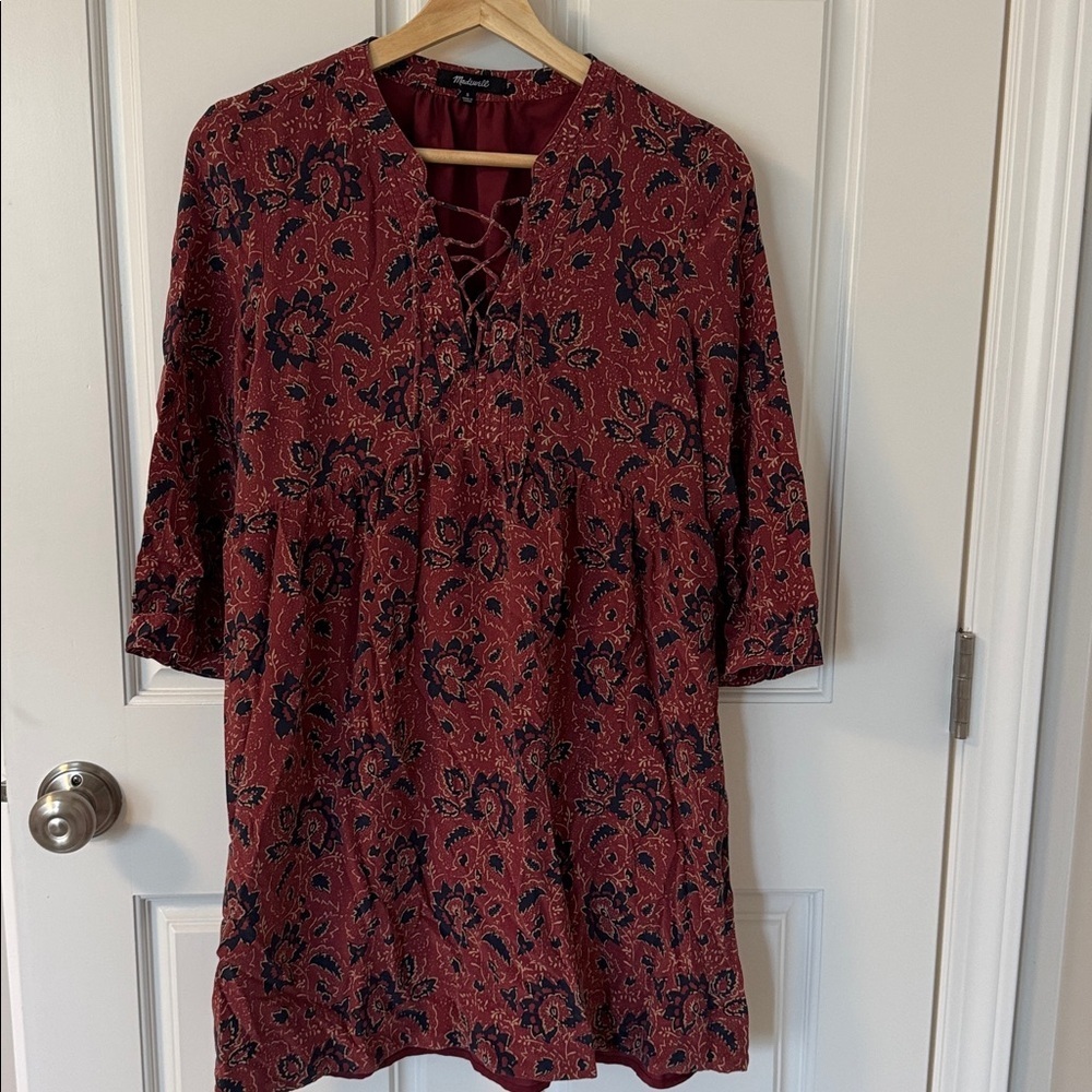 Madewell Burgundy Dress